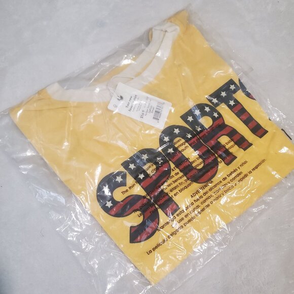 Re- Spun by Marine Layer womens tee shirt Sz small yellow graphic short sleeve - Picture 12 of 12